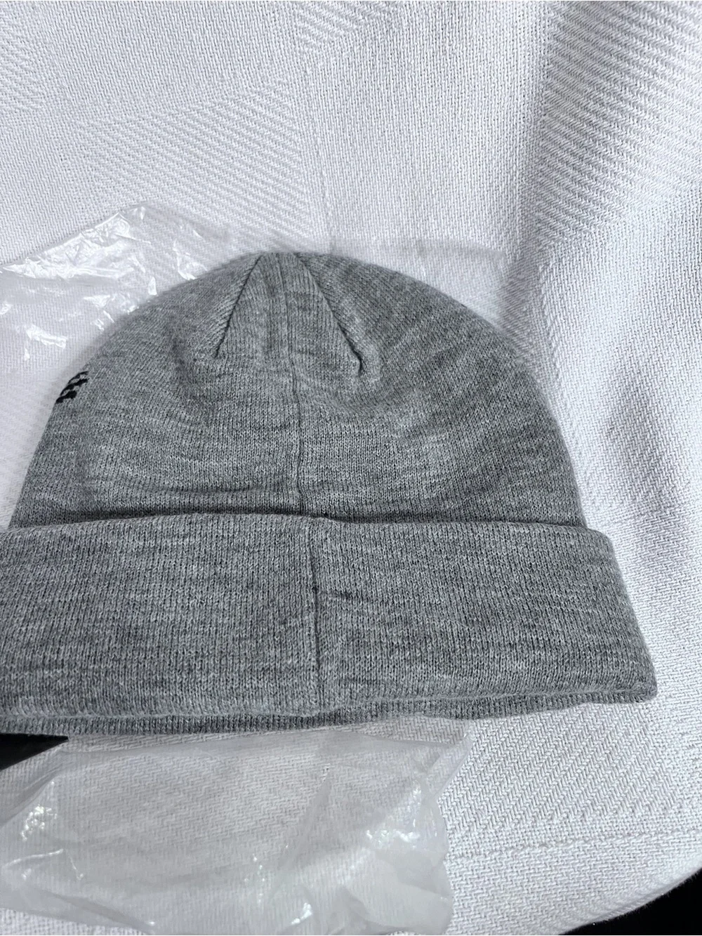 Arc'teryx Grey and Black Logo Knit Cuffed Beanie
